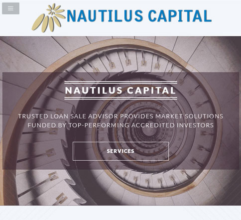 Nautilus Capital - Mock of iPad Screen Picture - Available Design