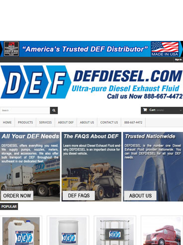 E-commerce build, DEFDiesel.com - Available Design