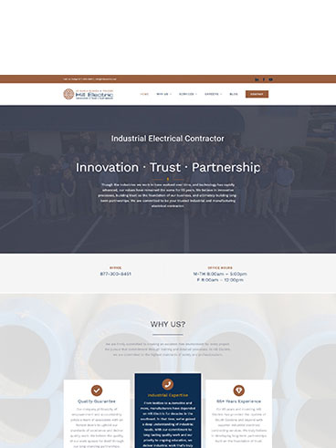 Beautiful WordPress Website HillElectric.net - Available Design