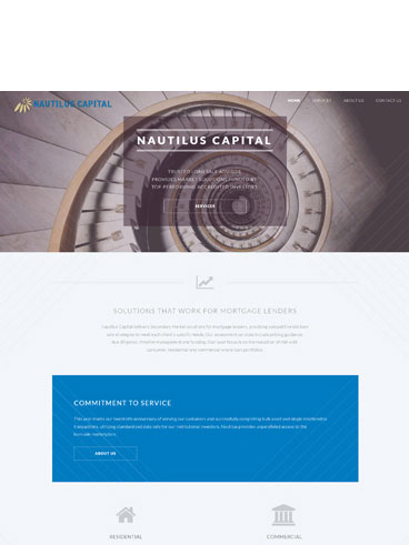 Custom HTML/CSS build, NautilusCapital.com - Available Design
